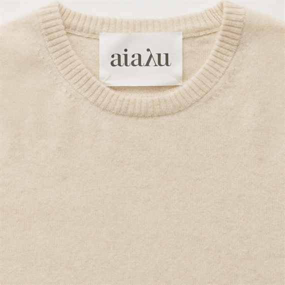 Aiayu Leonardo Cashmere Sweater, Pure Ecru